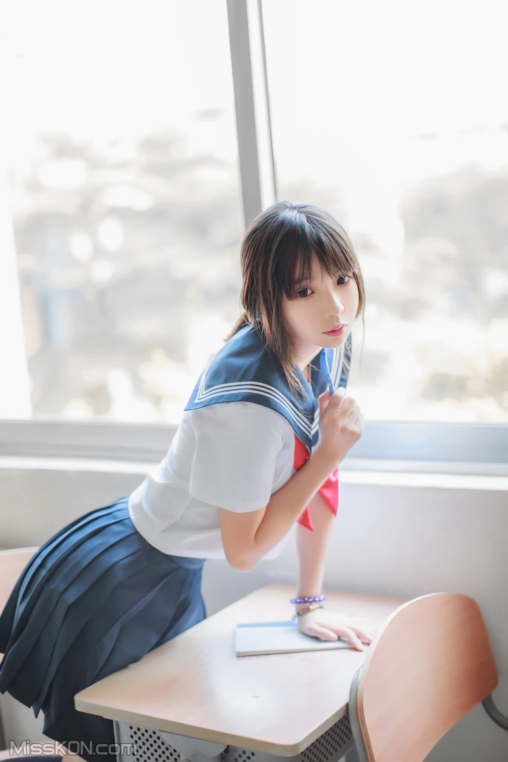 疯猫ss:同桌的水手服(41photos) 写真集